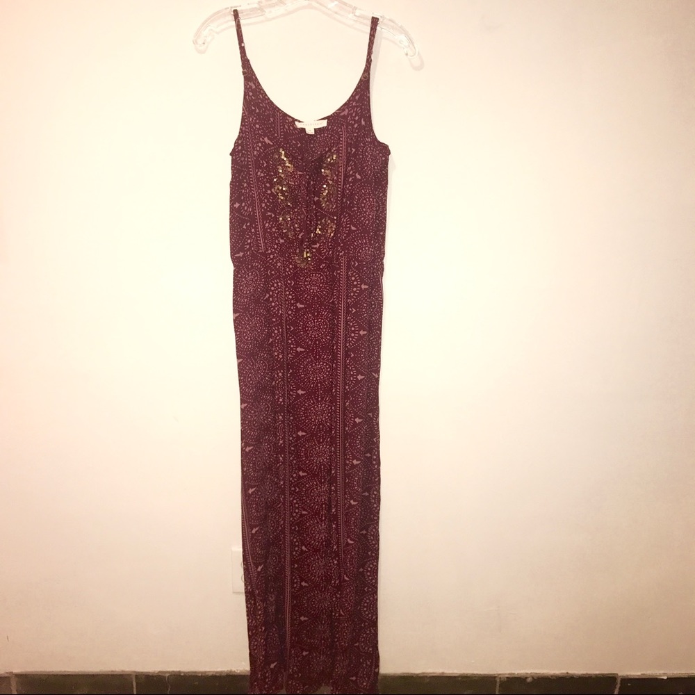 Maroon Maxi Dress